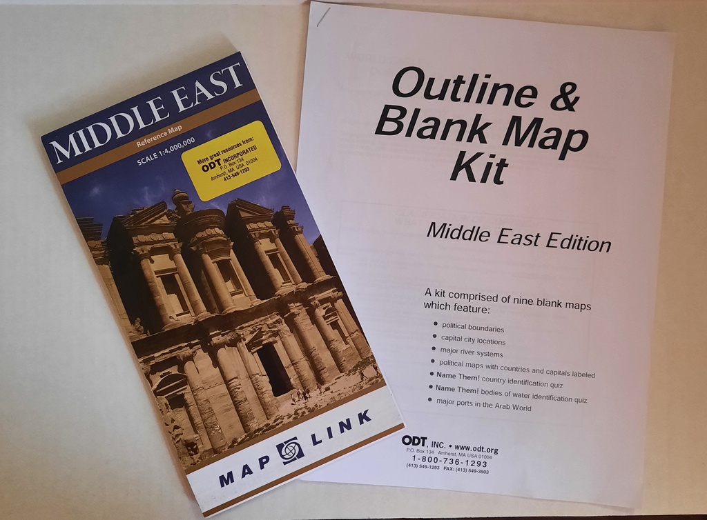 MIDDLE EAST PACK (9 blank map kit)(9''x12'') (30.4cmx22.8cm)