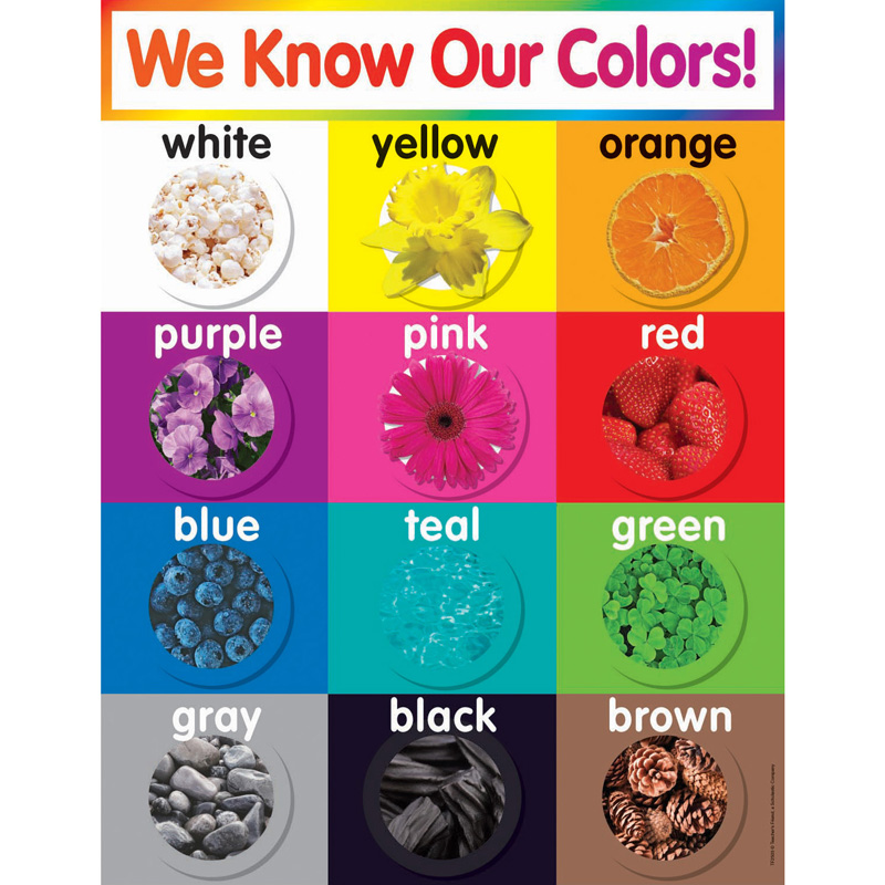 COLORS CHART GR PK-5 (22.4''x16.9'')(57cmx43cm)