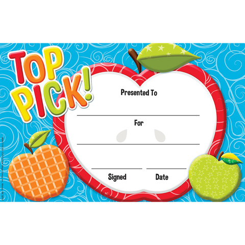 Color My World Apple Recognition Awards (13.9cm x 21.5cm) (36 pk)