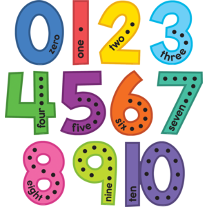 *Colorful Jumbo Numbers Bulletin Board (11 pcs)(14.75&quot;(37.4cm)