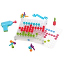Design &amp; Drill See-Through Creative Workshop Age:3+ (120 colorful bolts)