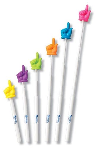 Telescoping Hand Pointers, SINGLE (extended 57cm=24'') (Pink, Orange, Yellow, Green, Blue or Purple)