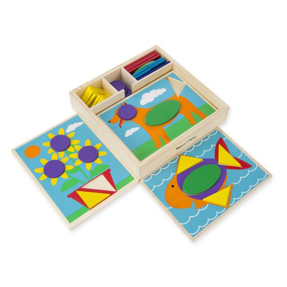 Beginner Pattern Blocks Wooden Toys (2-4yrs)