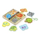 Alphabet Lacing Cards Wooden toys(3+yrs)
