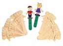 CRAFT STICK PEOPLE MAN &amp; WOMAN NATURAL (16CT)