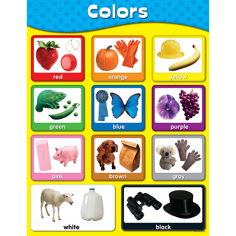 COLORS CHART (slightly damaged) (21.6''x17'')(55cmx43cm)
