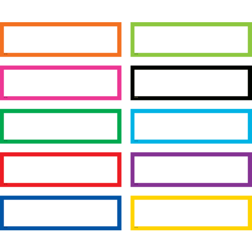 *Colorful Labels (30 sheets/pack) (5.25''x1.5'')(13.3cmx3.8cm)