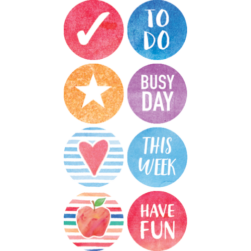 Watercolor Planner Mini Stickers(378stickers)