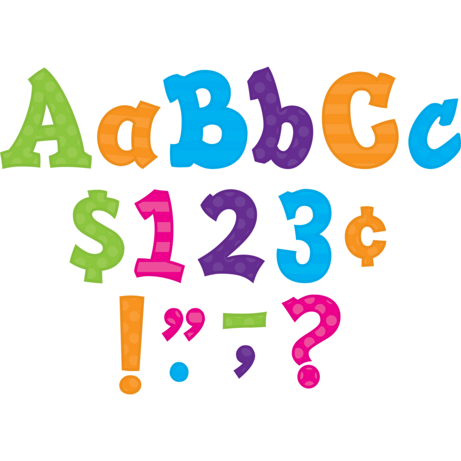 MULTI BRIGHT SASSY SOLIDS 5&quot; BOLD BLOCK Letters Combo Pack (238 pcs)