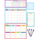 *COLORFUL MAGNETIC DRY-ERASE CALENDAR 17&quot; x 12&quot; (43cm x 30.5cm)