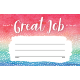 Watercolor Great Job Awards (21.5cmx13.9cm)(25pcs)