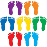 Footprints Accents (7 Colors  (7&quot; (18cm) (42 pcs)