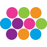 Bright Colors Circles Accents 5 colors (6&quot; =15.24cm)(30pcs)