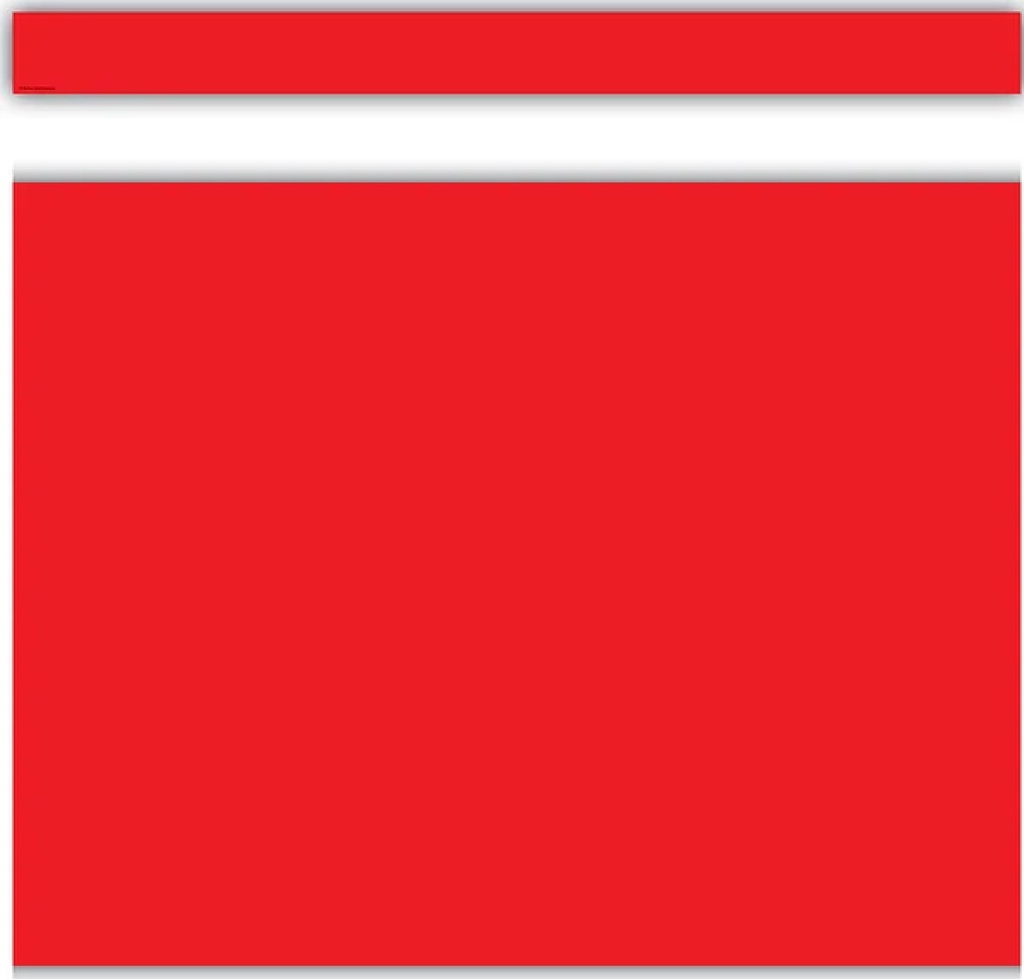 Red Straight Border Trim, 3''x35'(7.6cmx10.6m)