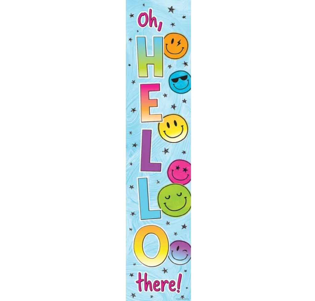 Brights 4Ever Oh, Hello There! vertical Banner (8''x39'')(20.3cmx99.06cm) (1pc)