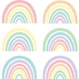 Pastel Pop Rainbows Accents (6 colors (6''-15.2cm) (30pcs)