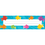 Colorful Fish Flat Name Plates  3.5''x11.5''(8.8cmx29.2cm)(36pcs)