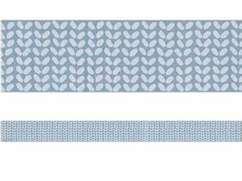 Classroom Cottage Blue Petals Straight Border (12pcs)(3&quot;x35&quot;)(7.6cmx89cm)