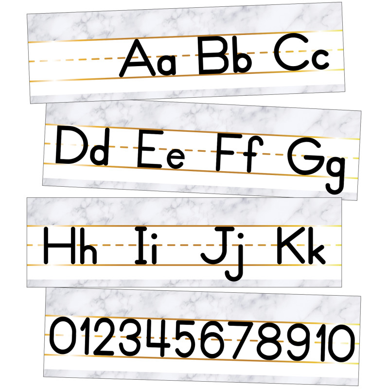 ALPHABET LINE MANUSCRIPT Mini BBset(8pcs)(21''x6'')(53.3cmx15.2cm)