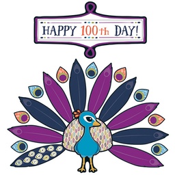 [CDX110319] You-Nique Happy 100th Day! Bulletin Board Set  (123pcs)