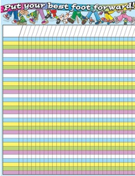 [CDX114046] Put Your Best Foot Forward! Incentive Chart (55cmx43cm)(21.6''x17&quot;)
