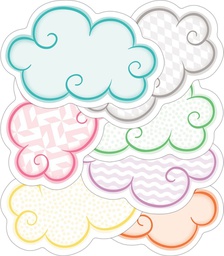 [CDX120528] Up and Away Clouds Mini Colorful Accents Assorted (3.5''x2.3''(8.8cmx5.8cm)  (36 pcs)