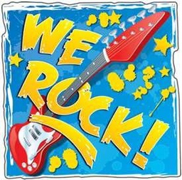 [CDX188016] We Rock! 2-Sided Decoration (37cm x 37cm) 14.5&quot;x14.5&quot;