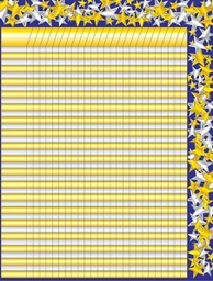 [CDX6310] Gold and Silver Stars Incentive Chart (55.8cmx 43cm)