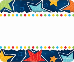 [CDX150010] Stars Nametags Self -adhesive (2.7''-7cm)(40 pcs)