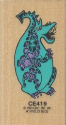 [CEX419] Large Dragon Stamp (3.5''x2.5'')(3+yrs)(8.8cmx6.3cm)