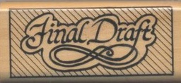 [CEXA146] Final Draft Stamp (5.3cmx2.5cmx2.2cm)(3+yrs)(2''x1''x9'')