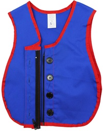 [CFX361319] Combo Manual Dexterity Vest Button Zipper (15.7''x12.2'')(40cmx31cm)