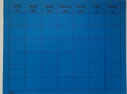 [CTPX5047] Blue Large Horizontal Calendar (56cmx70cm)