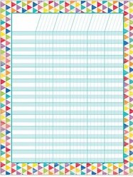 [CTPX5327] Rustic Triangles Incentive Chart (55cmx43cm)(21.6''x17'')