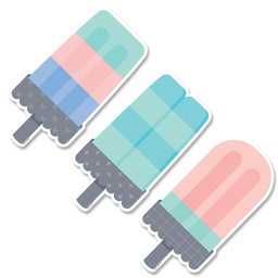 [CTP8663] CALM &amp; COOL ICE POPS ACCENTS (6.75&quot; (17cm) (36pcs)