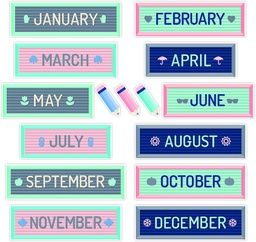 [CTP8700] CALM &amp; COOL MONTH HEADLINES MINI BB SET (15pcs)