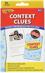 [EPX62992] Reading Comprehension Practice Cards: Context Clues (RL:1.0-2.0)(Yellow Level)(54cards)