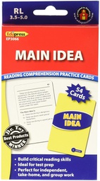 [EP63066] Reading Comprehension Practice Cards: Main Idea (RL:3.5-5.0)(Blue Level)(54cards)