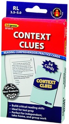 [EP63072] Reading Comprehension Practice Cards: Context Clues (RL:3.5-5.0) (Blue Level)(54cards)