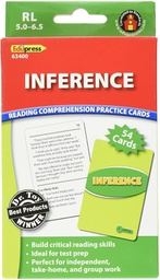 [EP63400] Reading Comprehension Practice Cards: Inference (RL:5.0-6.5)(Green Level)(54cards)