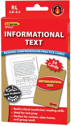[EP63437] Reading Comprehension Practice Cards: Informational Text (RL:2.0-3.5)(Red Level)(54cards)