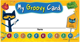 [EPX63942] Pete the Cat My Groovy Punch Cards  (60pcs)(5.75&quot;x3&quot;)(14.6cmx7.6cm)