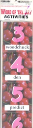 [EPX303] February for calendar grid or pocket chart(5.5''x3.6'')(7.5cmx28cm) (9pcs)