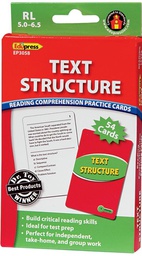 [EPX3058] Reading Comprehension Practice Cards Text Structure, (Green Level)(RL:5.0-6.5)54 Cards