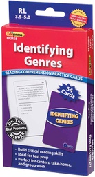 [EPX3458] Reading Comprehension Identifying Genres Practice Cards, (Blue Level)(RL:3.5-5.0) 54 cards