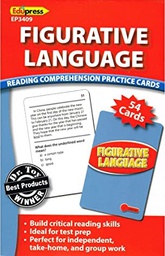 [EPX63409] Reading Comprehension Practice Cards: Figurative Language (Red Level)(RL:2.0-3.5) 54 Cards