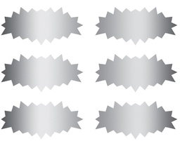 [EUX627001] SCRATCH OFF STICKERS STAR BURSTS (180pcs)(3cmx1.5cm)