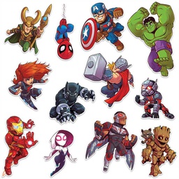 [EUX840222] Marvel Super Hero Adventure  2 sided decor(11cmx20cm)(4.3''x7.8'')