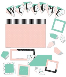 [EU847087] WELCOME BULLETIN BOARD SET SIMPLY SASSY (22pcs)