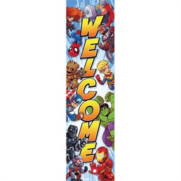 [EU849268] MARVEL SUPER HERO ADVENTURE BANNERS VERTICAL (45''x12'')(114.3cmx30.4cm) (1pc)